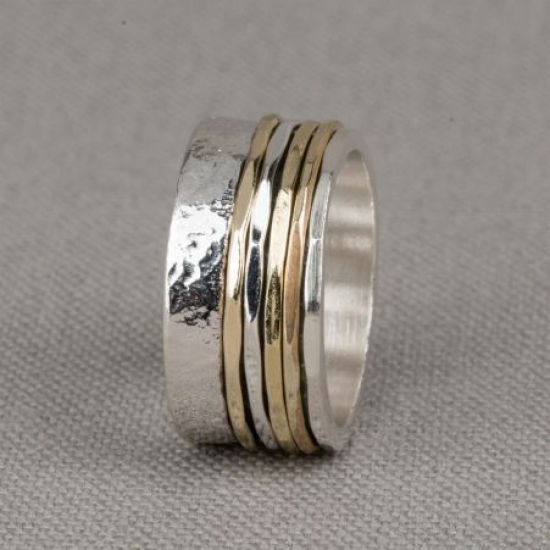 RING ZILVER VERGULD JEH COLLECTION - 42714