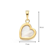Hanger geelgoud parelmoer - 42773