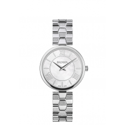 BALMAIN HORLOGE MOP WHITE ,STEEL - 42796