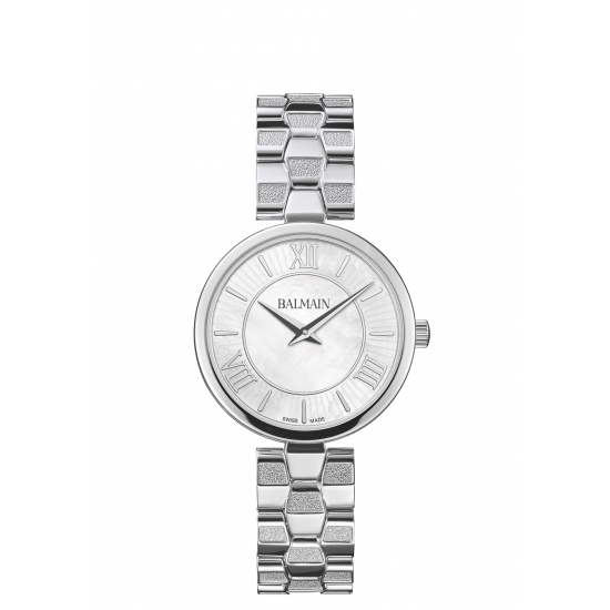 BALMAIN HORLOGE MOP WHITE ,STEEL - 42796