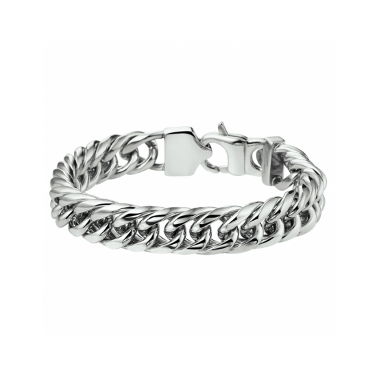 armband dubbel gourmette 11 mm - 41598