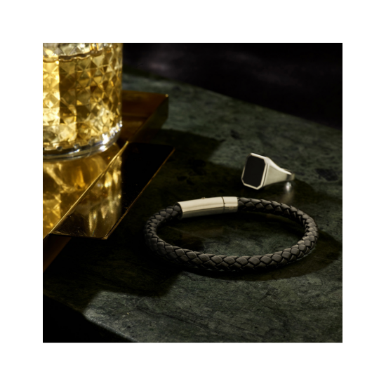 zegelring massief onyx 13 x 11mm - 41387