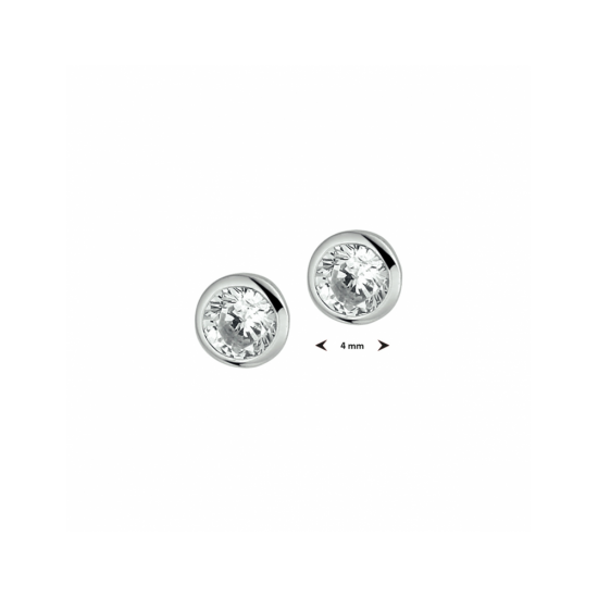 oorknoppen zirkonia 4 mm - 42186