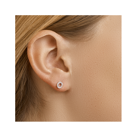 oorknoppen zirkonia - 42206