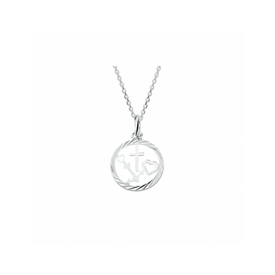 collier geloof, hoop en liefde 1,3 mm 41 + 4 cm - 42281