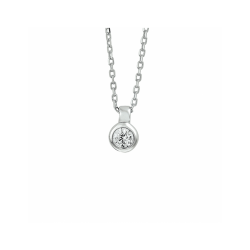 collier zirkonia 40 + 4 cm - 42290