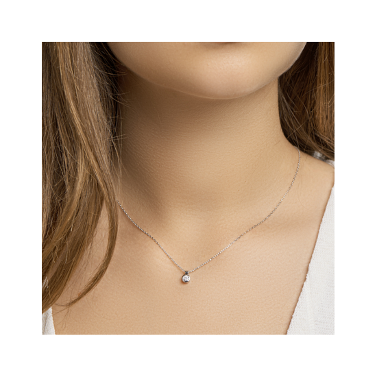 collier zirkonia 40 + 4 cm - 42290