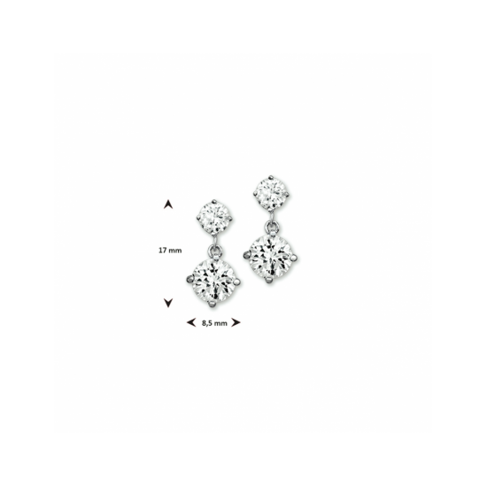 oorhangers zirkonia 17 mm - 42156