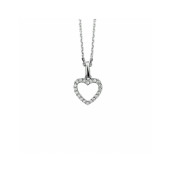 collier hart zirkonia 41 + 4 cm - 42295