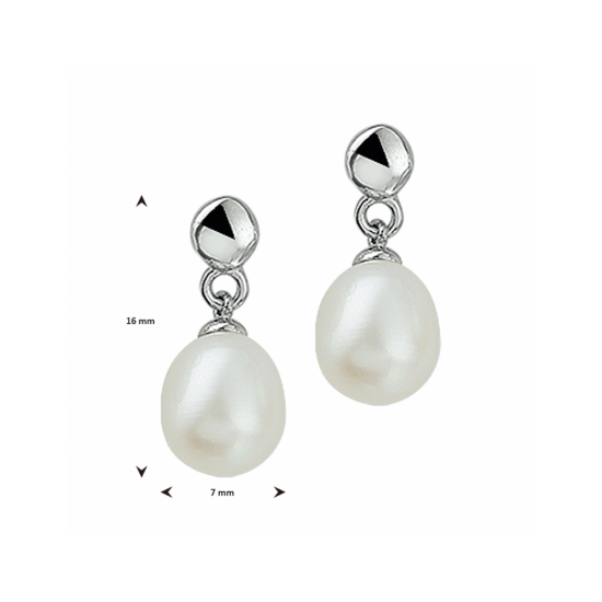oorhangers parel 16 mm - 42337