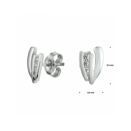 oorknoppen zirkonia - 42202