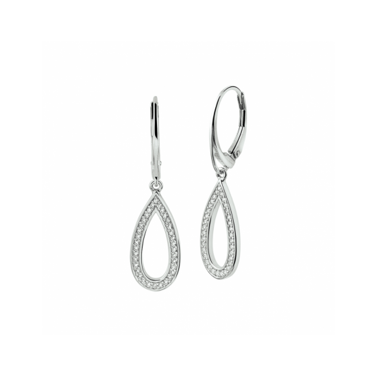 oorhangers zirkonia brisur haak - 42145