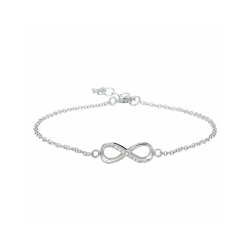 armband infinity zirkonia 1,0 mm 15,5 + 2,5 cm - 42632