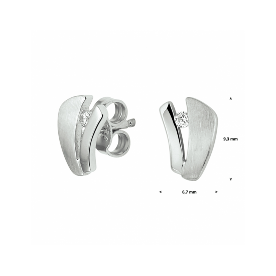 oorknoppen zirkonia - 42221