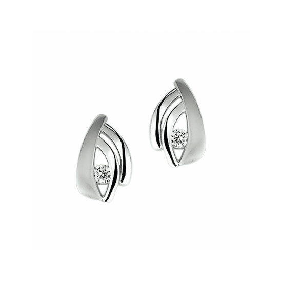 oorknoppen zirkonia poli/mat - 42222