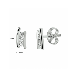 oorknoppen zirkonia - 42227