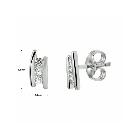 oorknoppen zirkonia - 42227