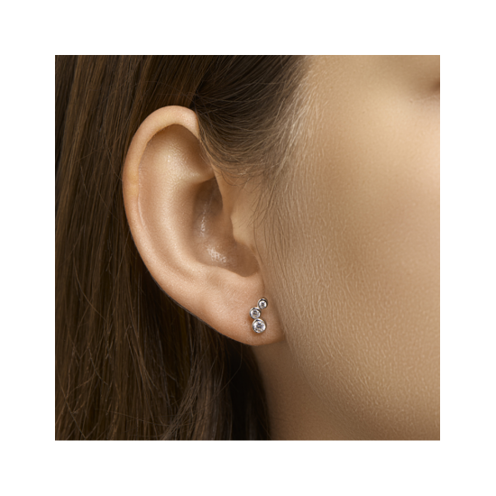 oorknoppen zirkonia - 42228