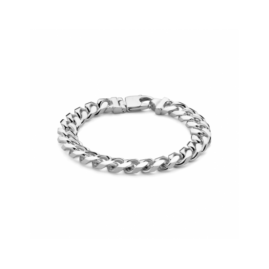 armband gourmette 6 zijdes geslepen 10 mm 21 cm - 41591