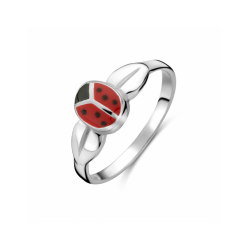 ring lieveheersbeestje emaille - 41914