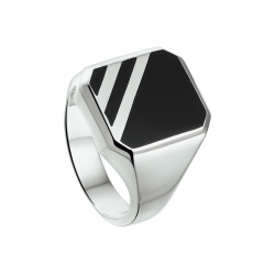 zegelring massief onyx - 41384