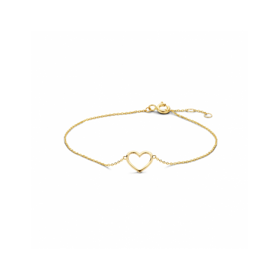 9k armband hart 16 - 17 - 18 cm - 42043