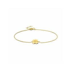 9k armband klavertje 16,5 - 17,5 - 18,5 cm - 42049