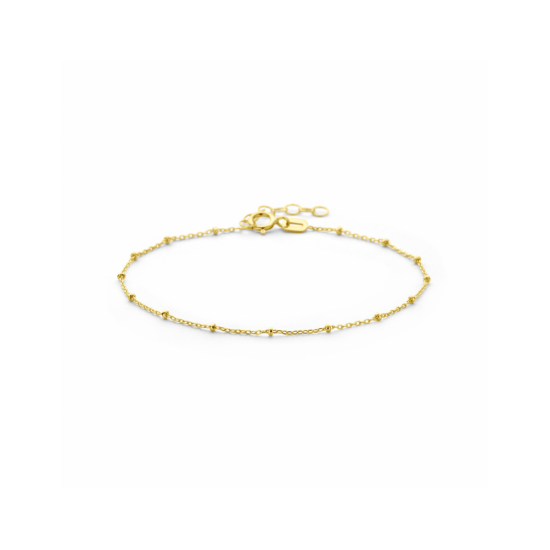 9k armband bolletjes 16 + 2 cm - 42746