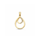 Hanger geelgoud zirkonia - 42779