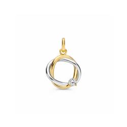 Hanger bicolor zirkonia - 42778