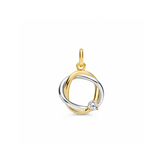 Hanger bicolor zirkonia - 42778