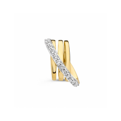 Hanger geelgoud zirkonia - 42775