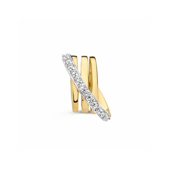 Hanger geelgoud zirkonia - 42775