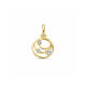 Hanger geelgoud zirkonia - 42774